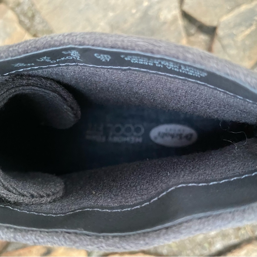 DR. SCHOLL’S DAKOTA Memory Foam Cool Fit Wedge Booties Shoes 10W 10 Wide Gray - Picture 9 of 11